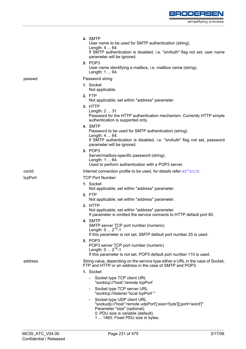 Siemens Brodersen MC55 AT User Manual | Page 231 / 475