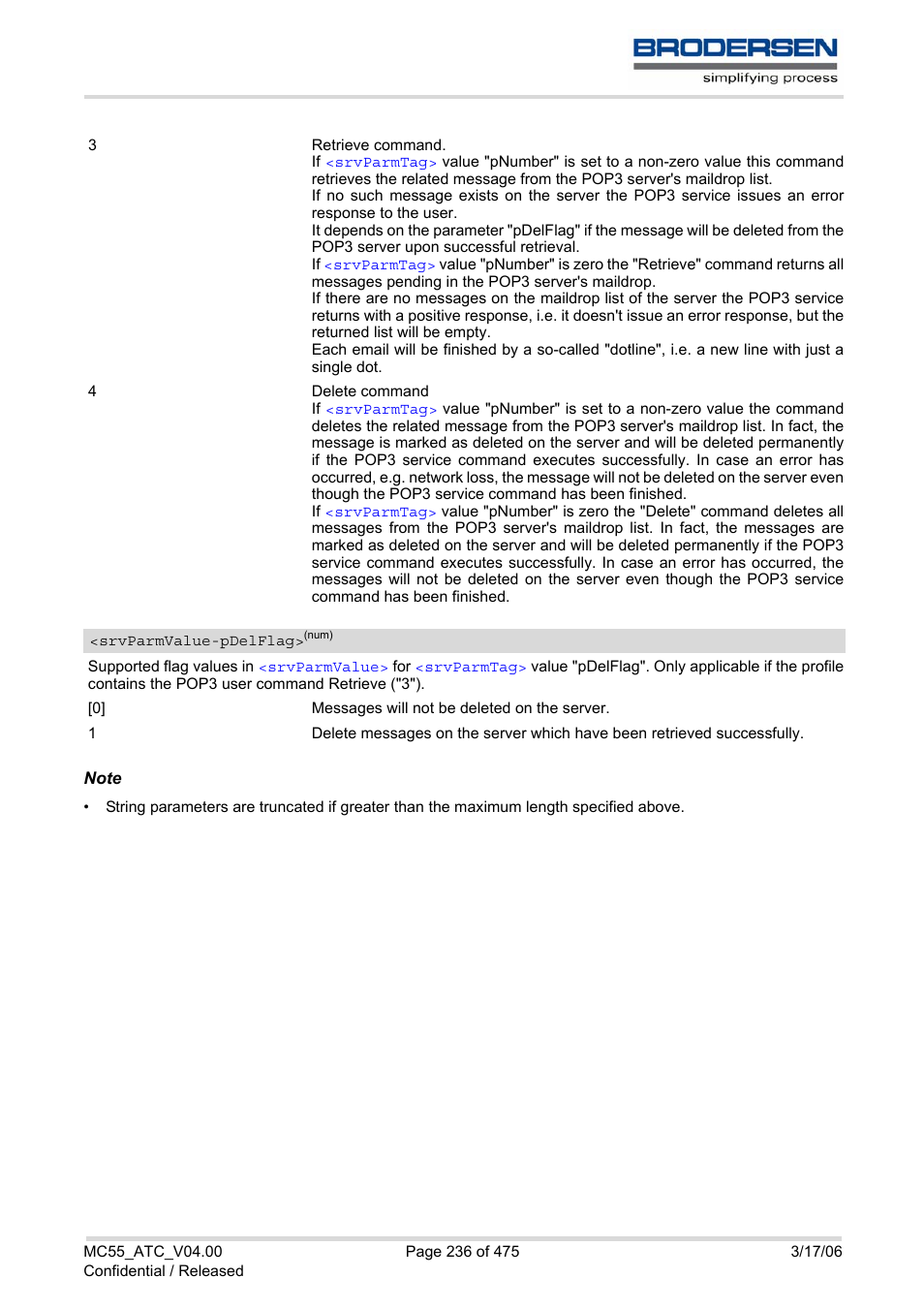 Srvparmvalue, Pdelflag | Siemens Brodersen MC55 AT User Manual | Page 236 / 475