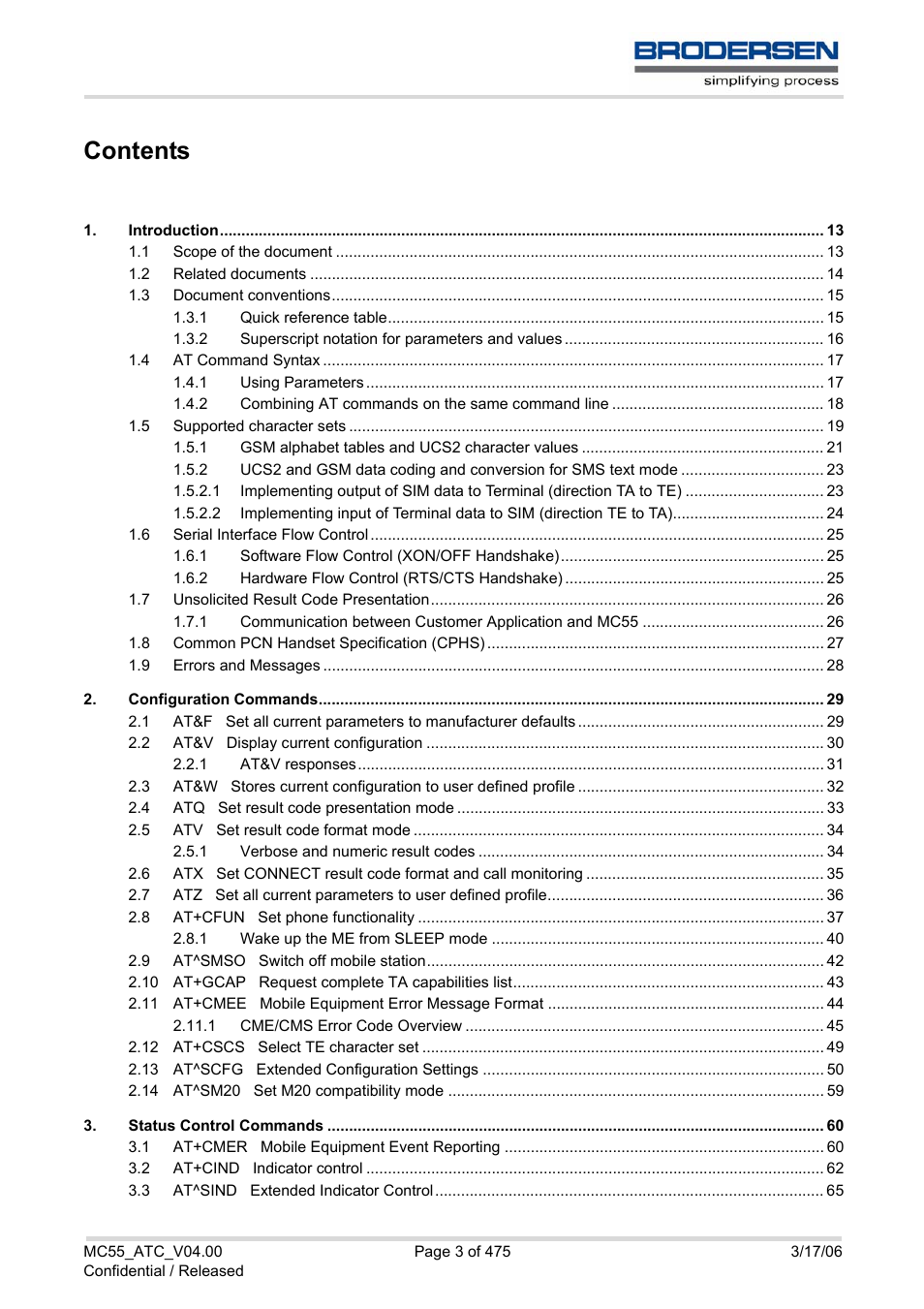 Siemens Brodersen MC55 AT User Manual | Page 3 / 475