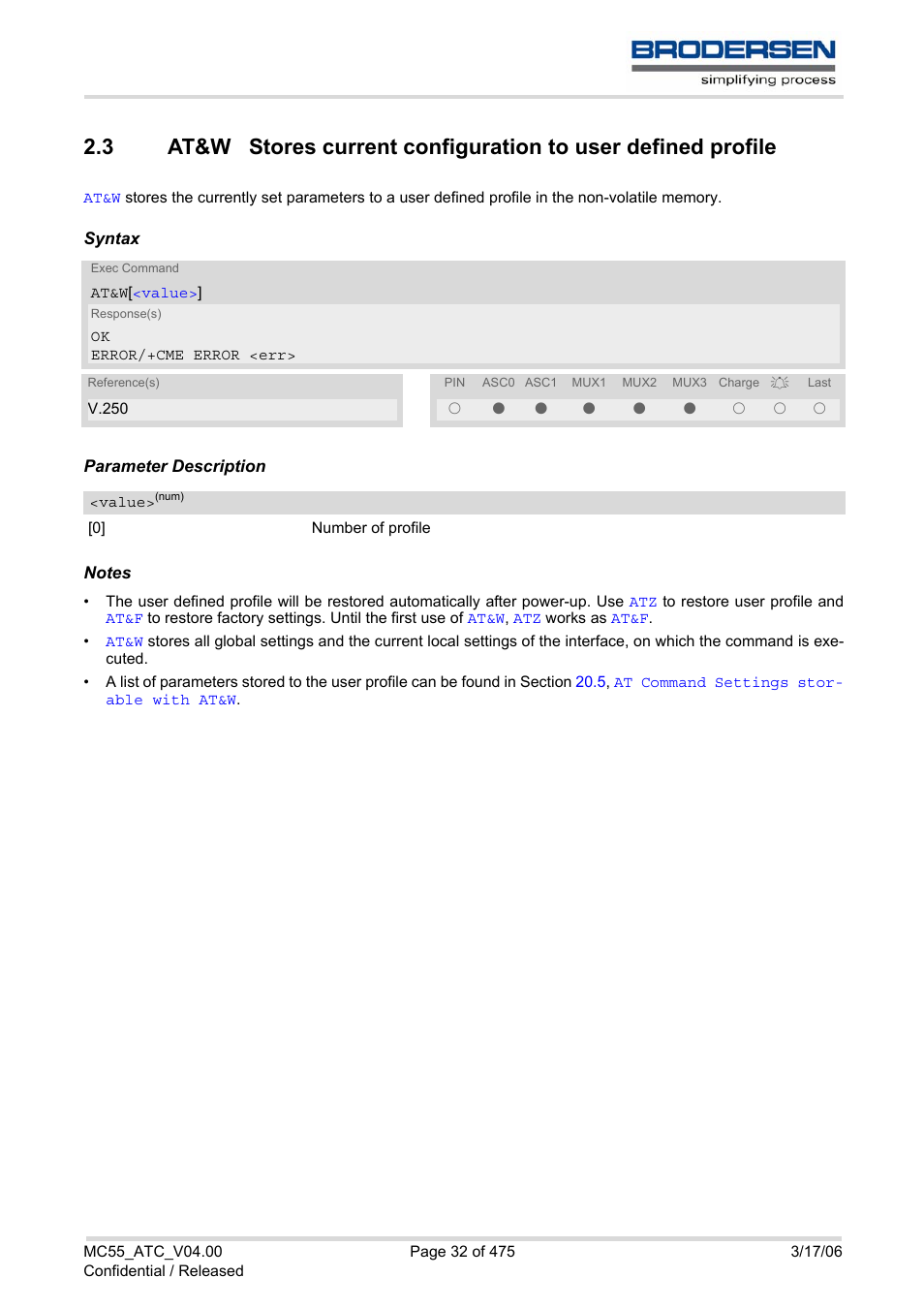 Stored with, At&w, E with | Siemens Brodersen MC55 AT User Manual | Page 32 / 475