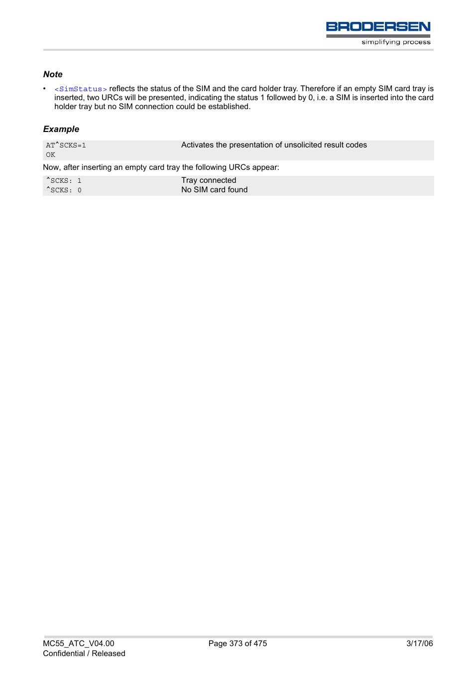 Siemens Brodersen MC55 AT User Manual | Page 373 / 475