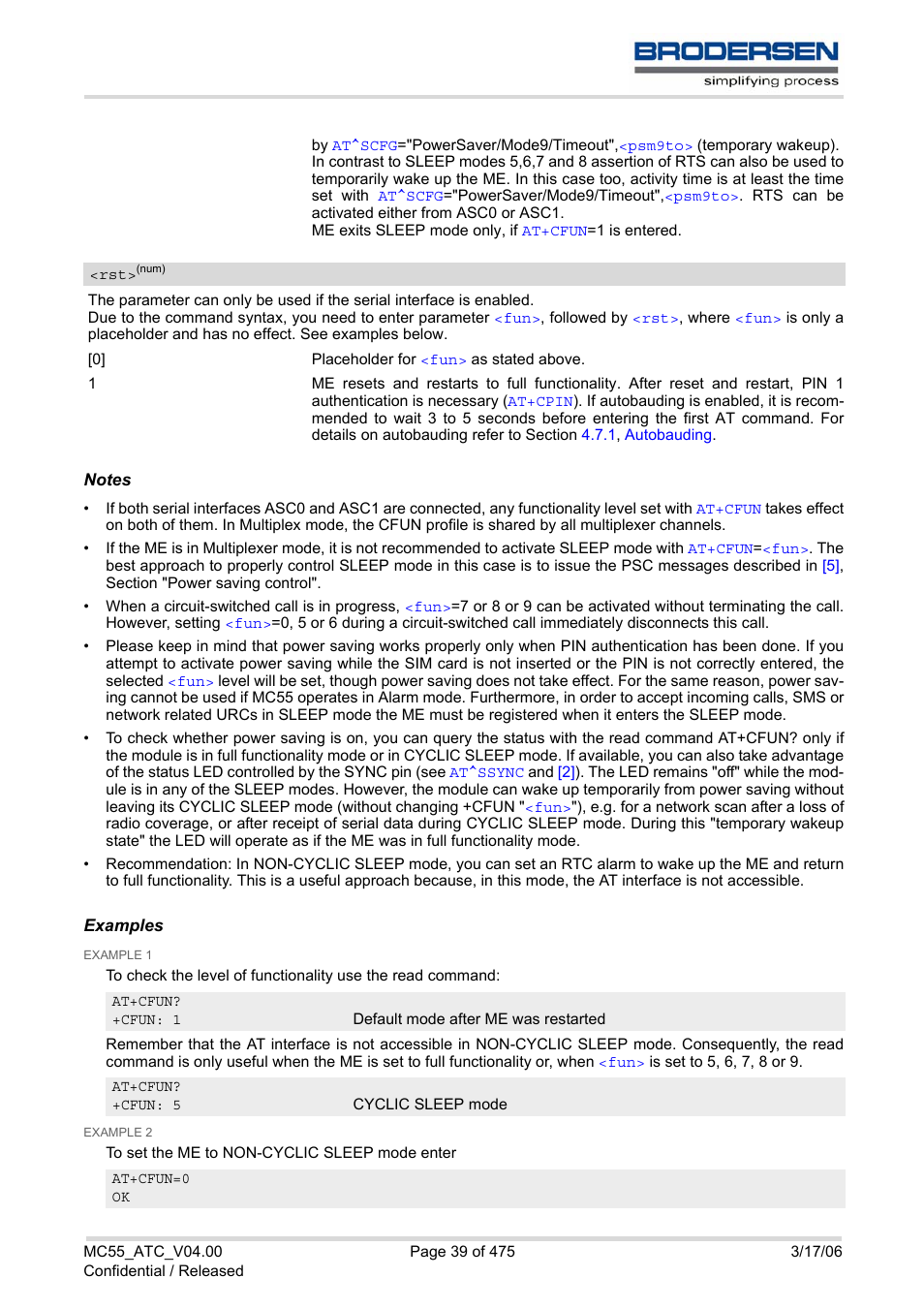 Siemens Brodersen MC55 AT User Manual | Page 39 / 475