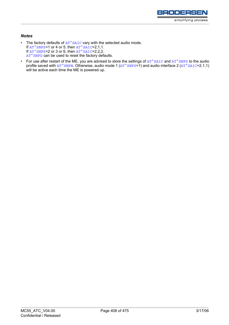 Siemens Brodersen MC55 AT User Manual | Page 408 / 475