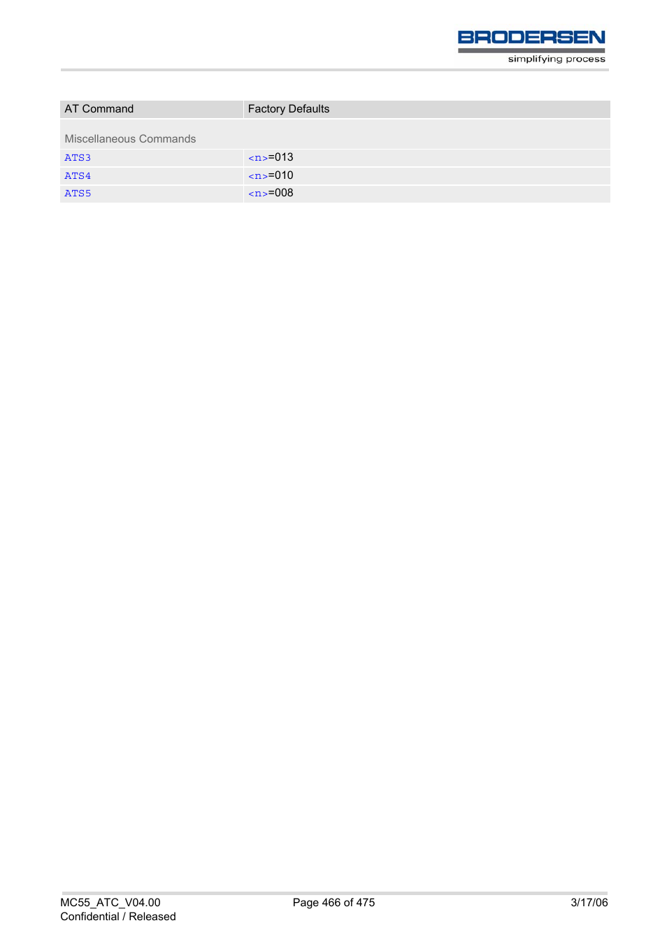 Siemens Brodersen MC55 AT User Manual | Page 466 / 475