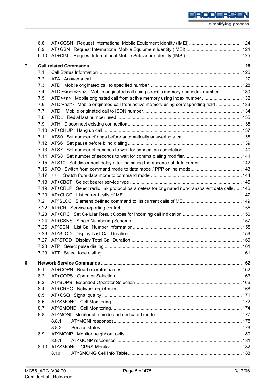 Siemens Brodersen MC55 AT User Manual | Page 5 / 475