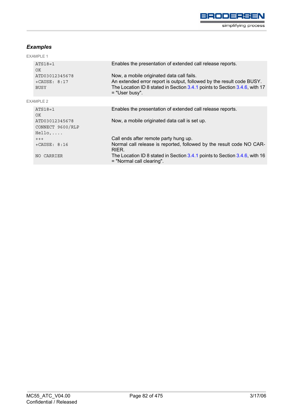 Siemens Brodersen MC55 AT User Manual | Page 82 / 475