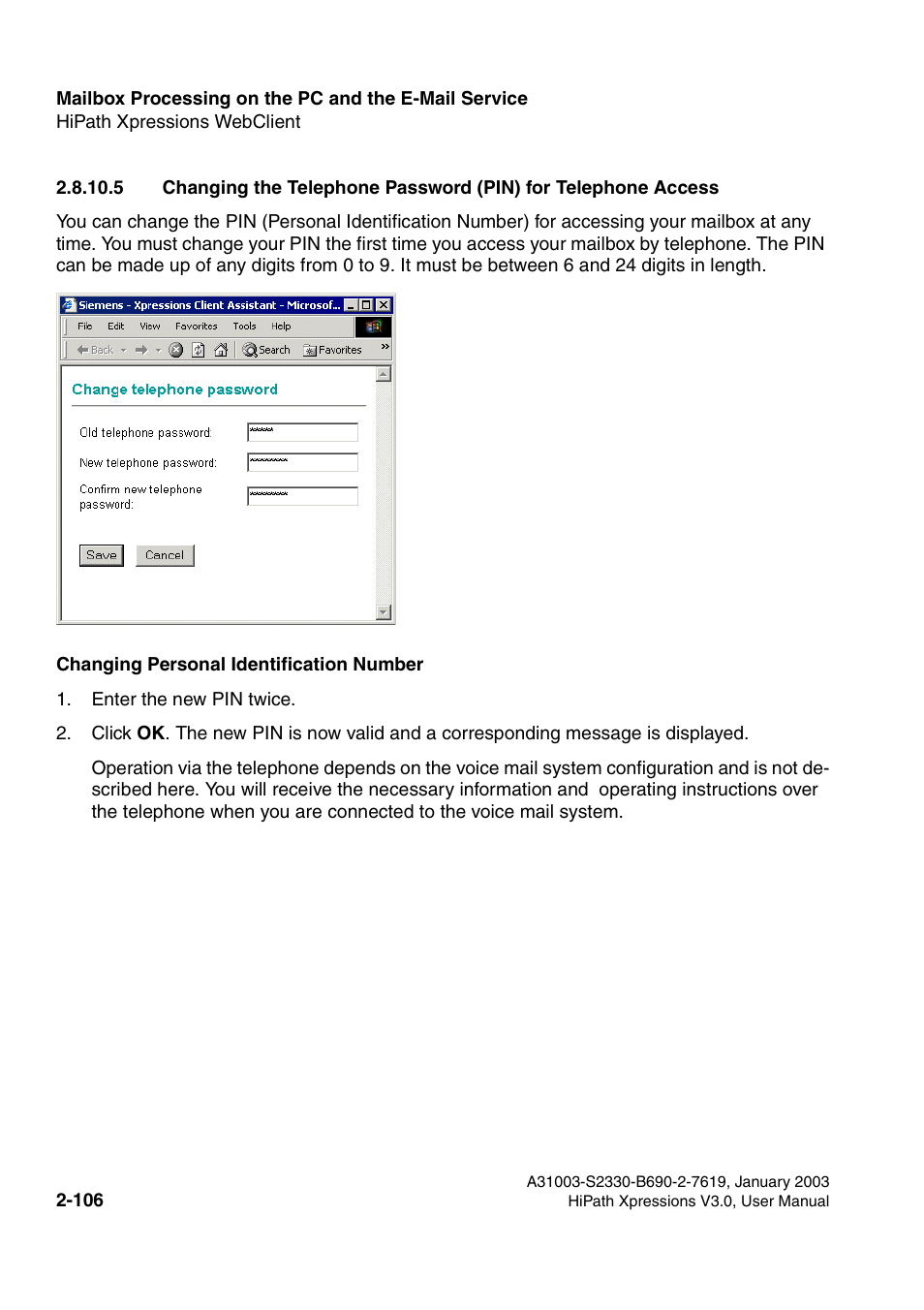 Siemens HiPath Xpressions Unified Messaging User Manual | Page 122 / 278