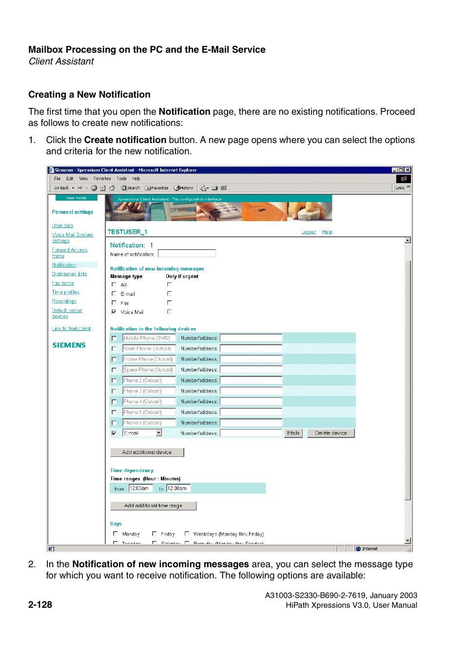 Siemens HiPath Xpressions Unified Messaging User Manual | Page 144 / 278