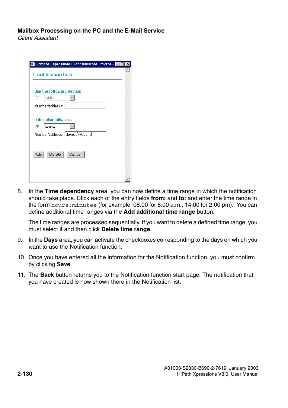 Siemens HiPath Xpressions Unified Messaging User Manual | Page 146 / 278