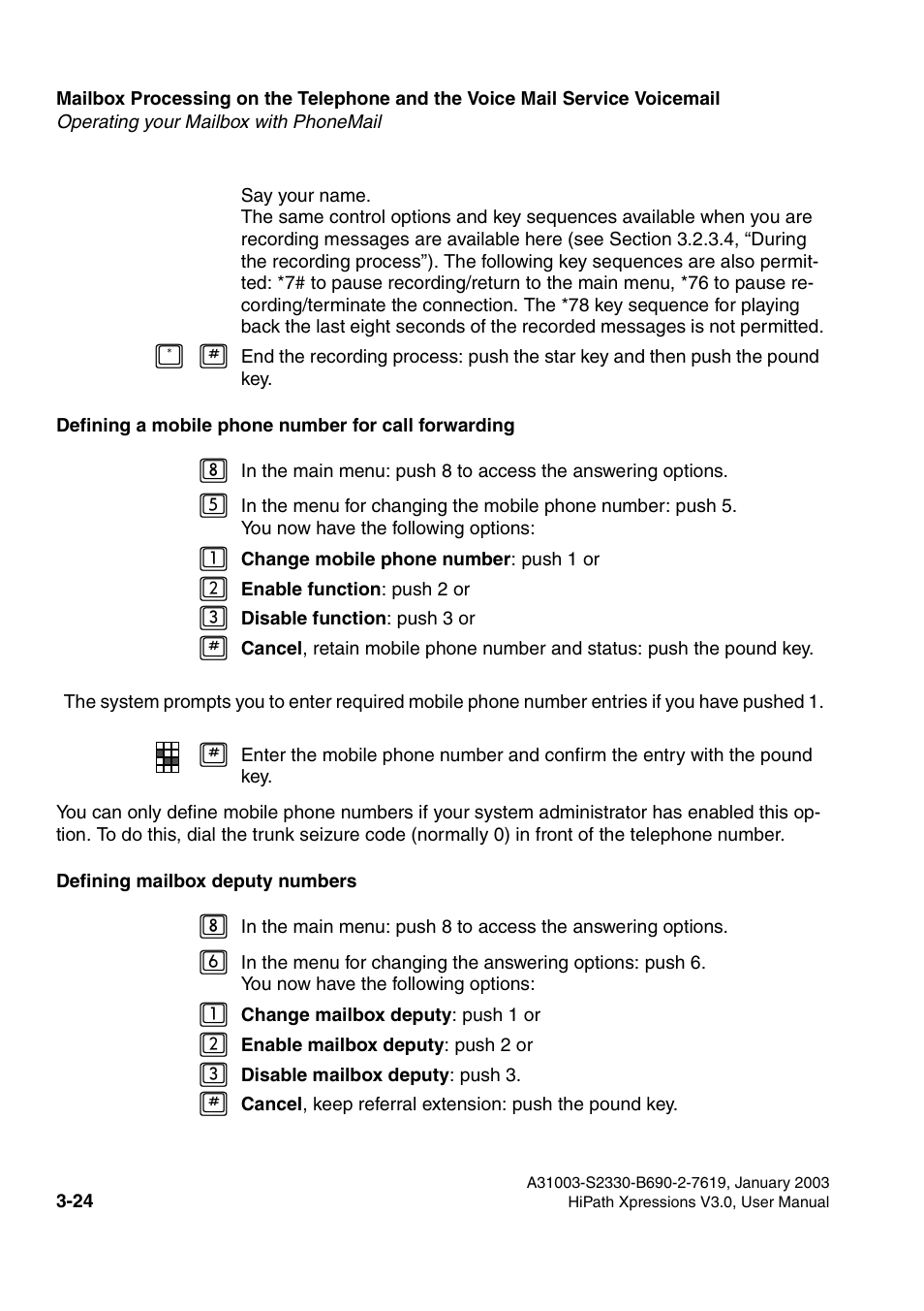 Siemens HiPath Xpressions Unified Messaging User Manual | Page 184 / 278