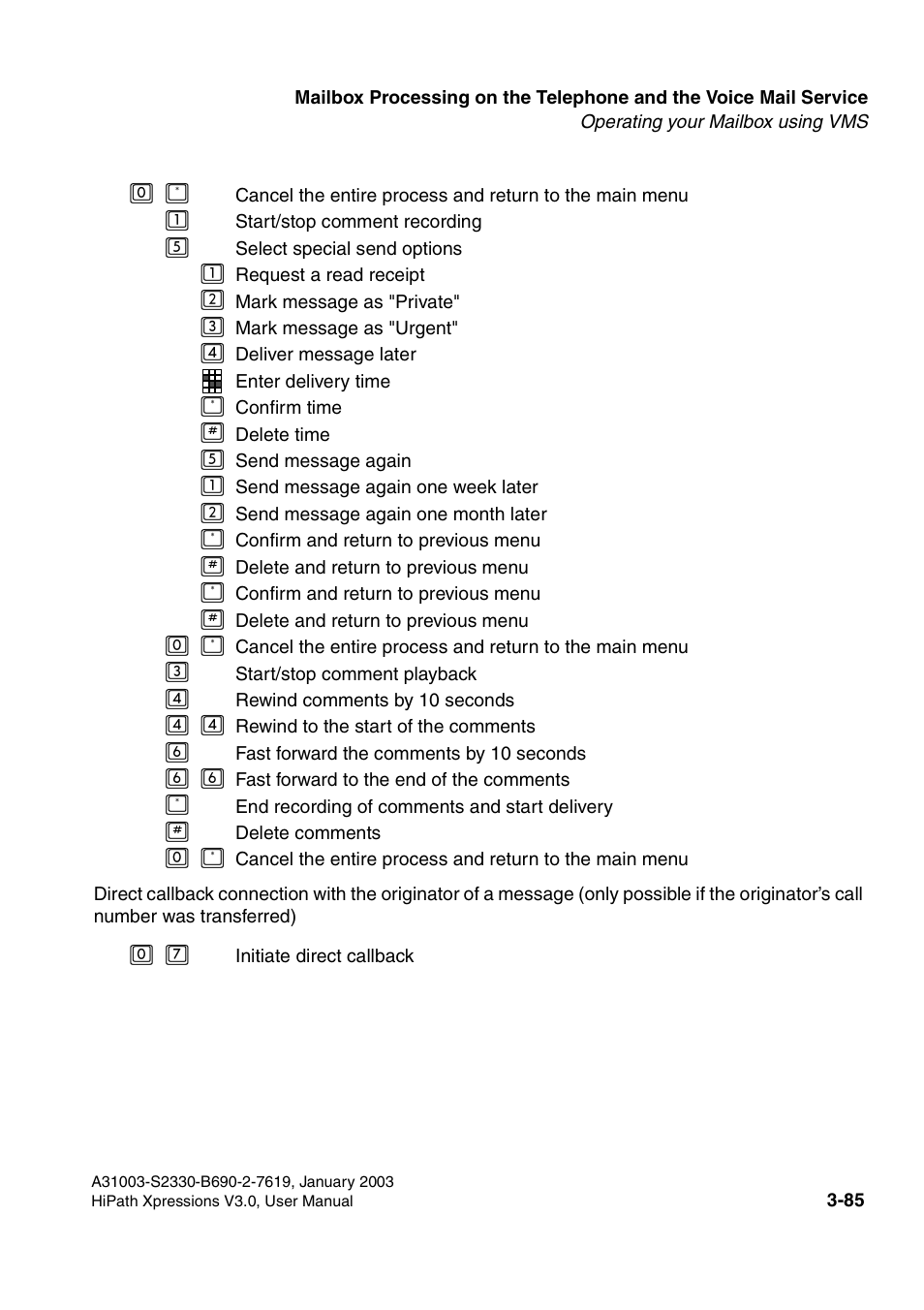 Siemens HiPath Xpressions Unified Messaging User Manual | Page 245 / 278