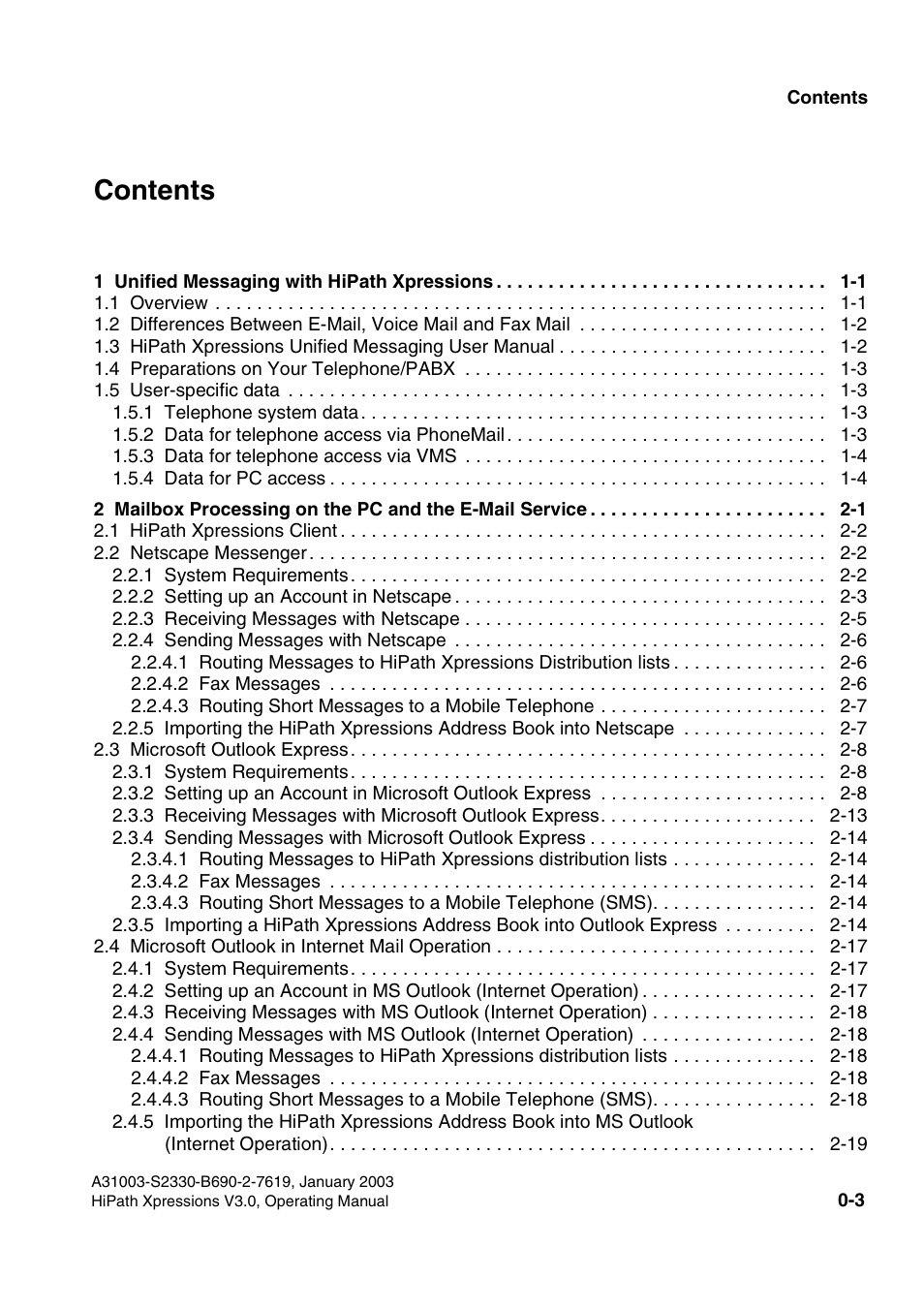 Siemens HiPath Xpressions Unified Messaging User Manual | Page 3 / 278