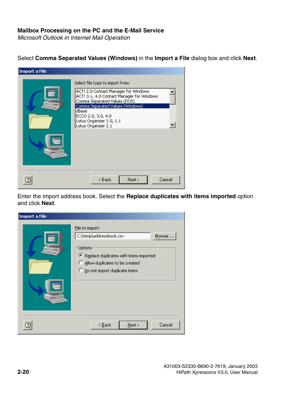 Siemens HiPath Xpressions Unified Messaging User Manual | Page 36 / 278