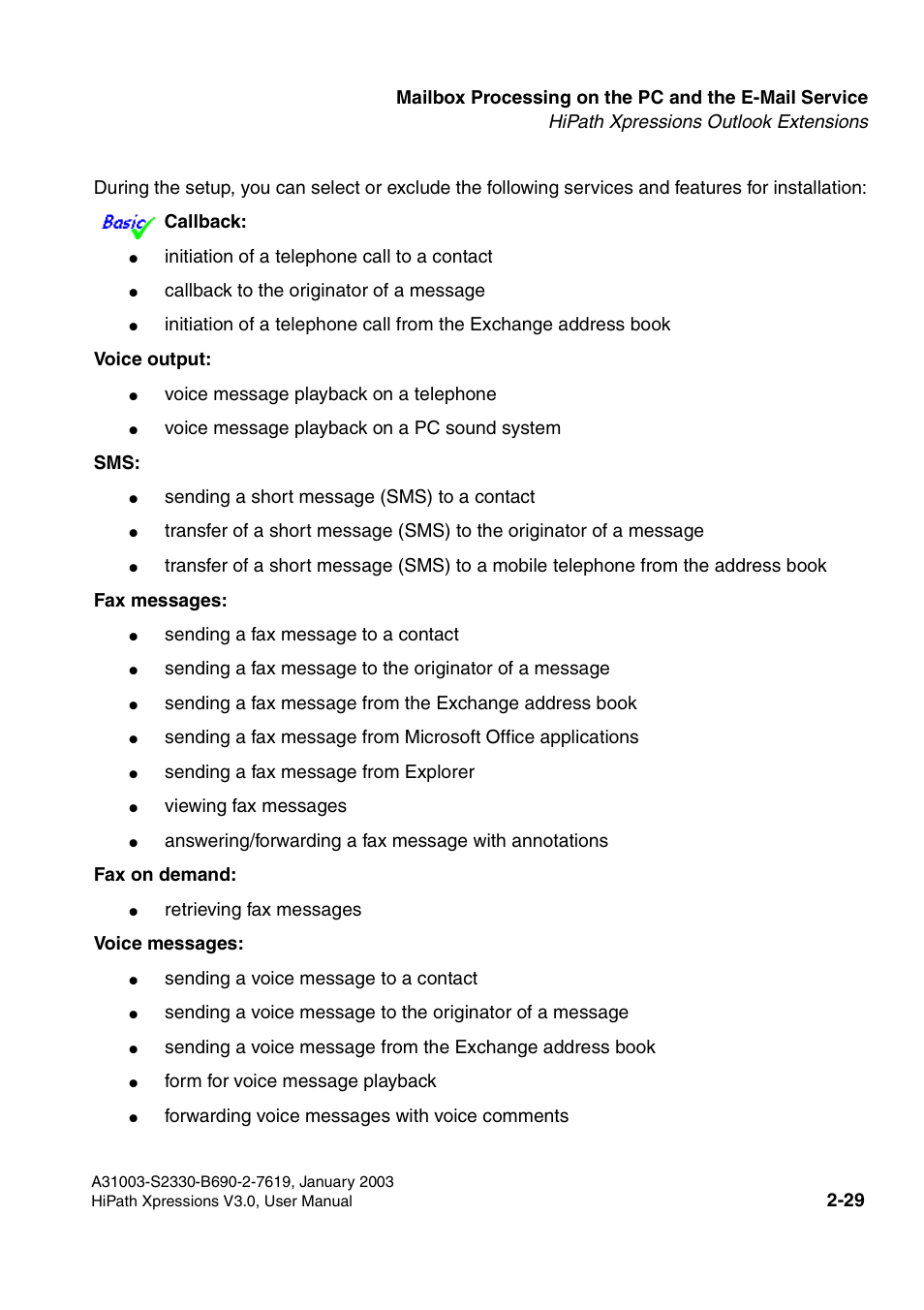 Siemens HiPath Xpressions Unified Messaging User Manual | Page 45 / 278