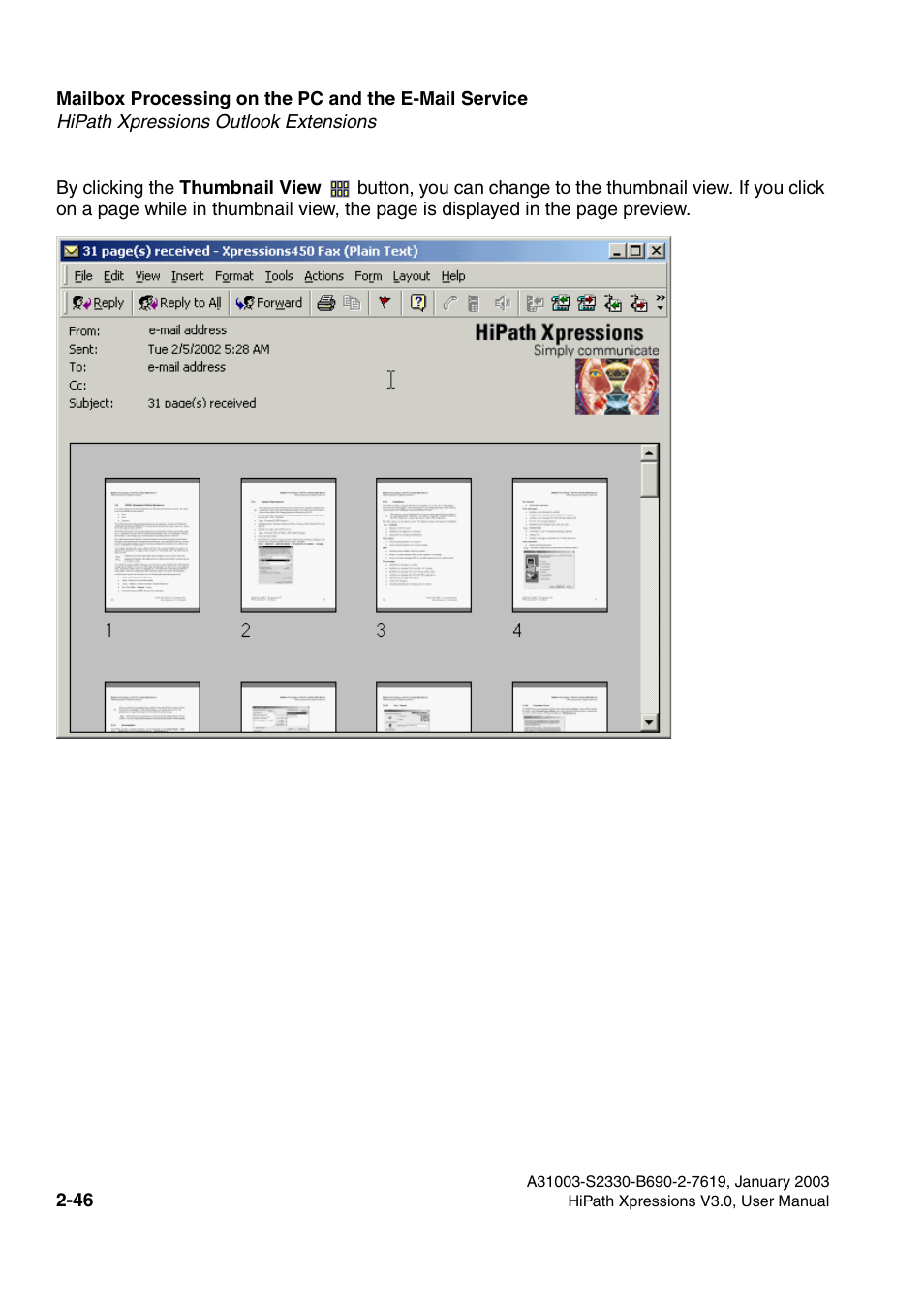 Siemens HiPath Xpressions Unified Messaging User Manual | Page 62 / 278