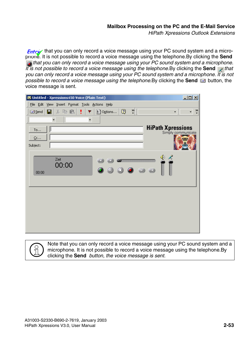 Siemens HiPath Xpressions Unified Messaging User Manual | Page 69 / 278