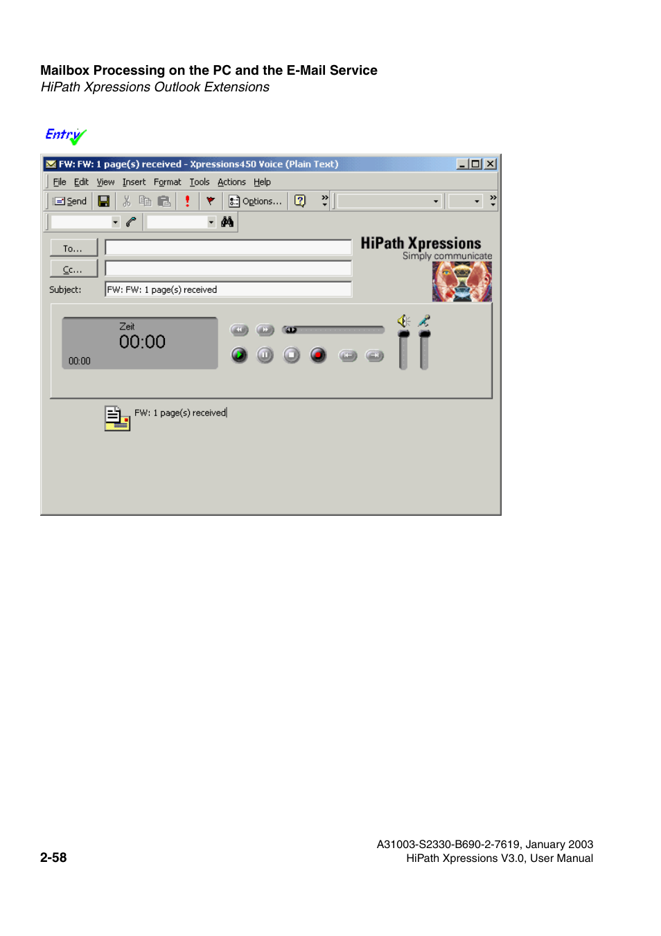 Siemens HiPath Xpressions Unified Messaging User Manual | Page 74 / 278