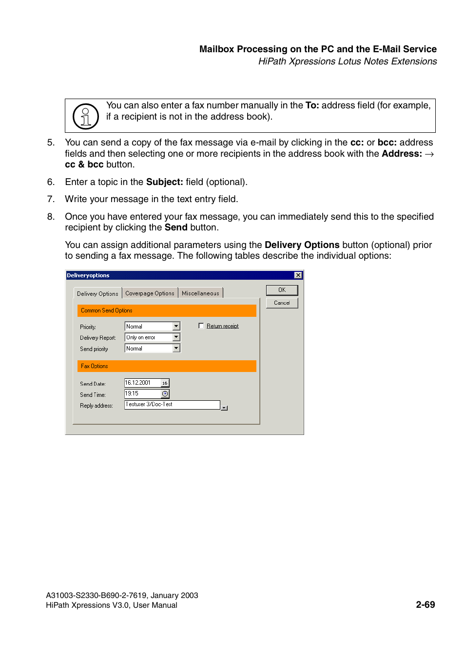 Siemens HiPath Xpressions Unified Messaging User Manual | Page 85 / 278