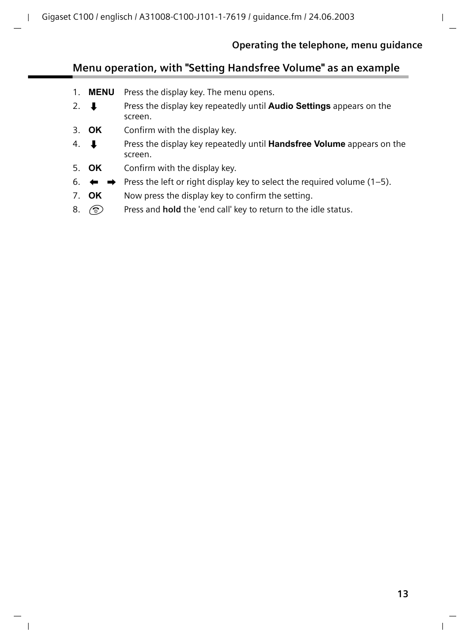 Siemens Gigaset C100 DECT User Manual | Page 14 / 87