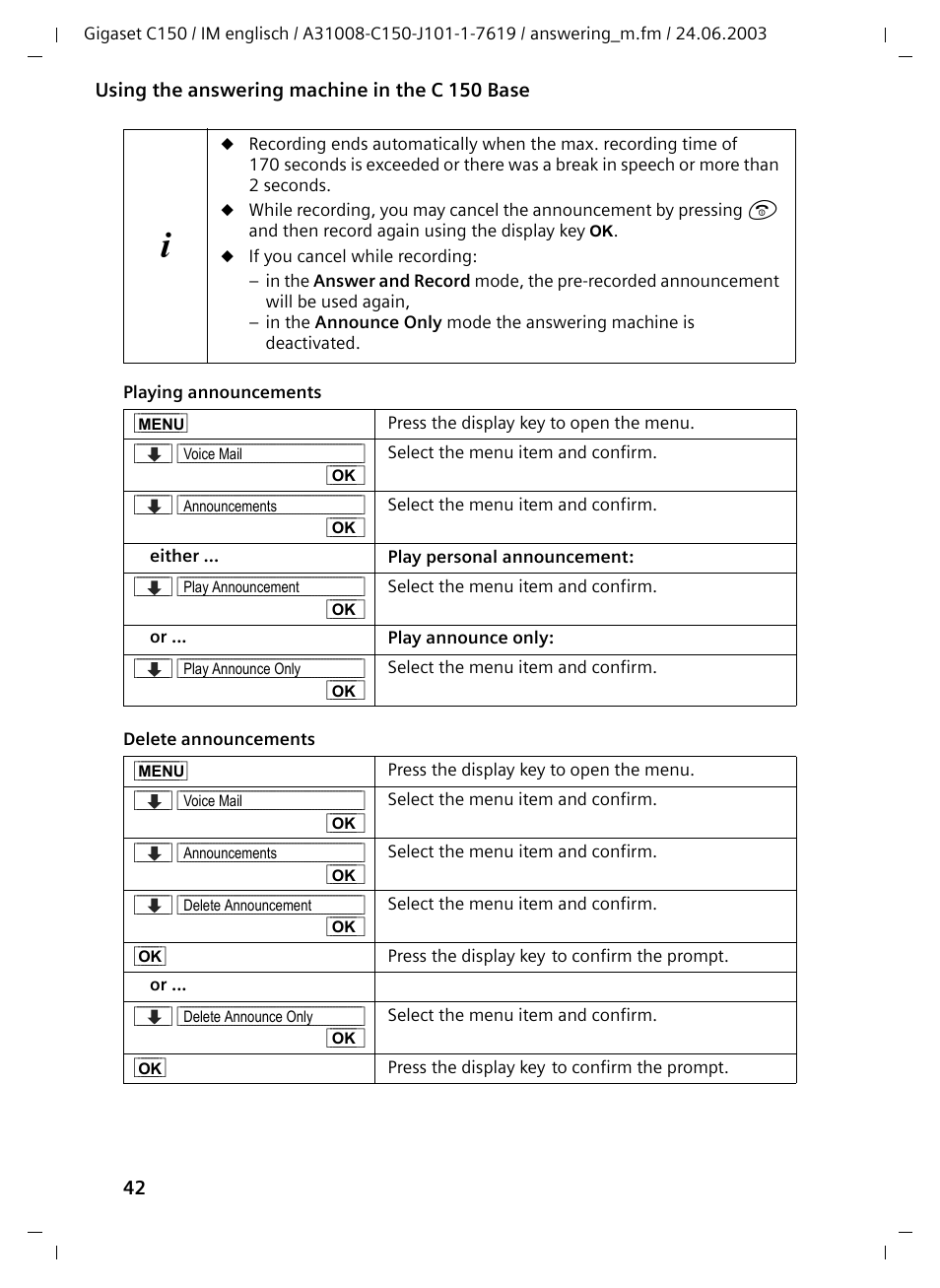 Siemens Gigaset C100 DECT User Manual | Page 43 / 87