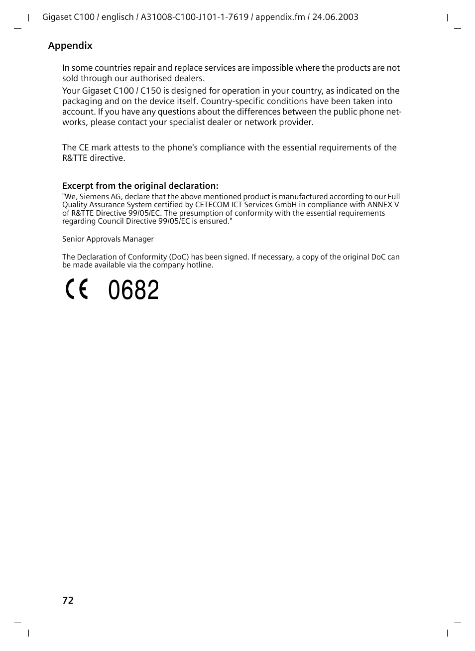 Siemens Gigaset C100 DECT User Manual | Page 73 / 87