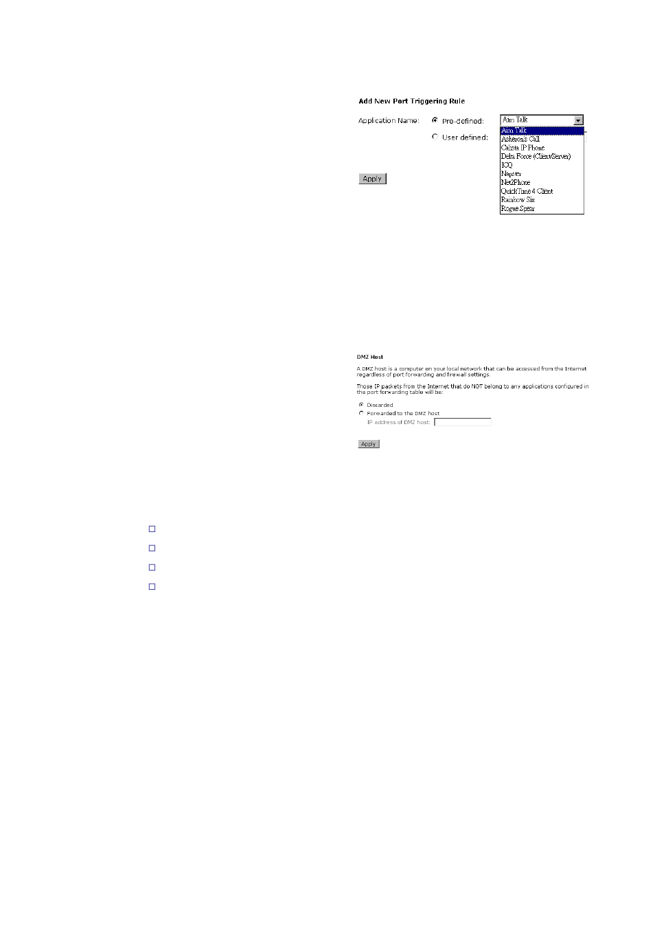 Virtual server - dmz host | Siemens CL-010 User Manual | Page 78 / 104