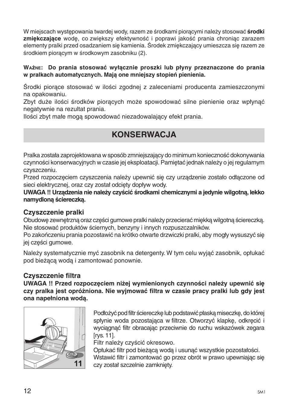 Konserwacja | Ardo A1000X User Manual | Page 14 / 88