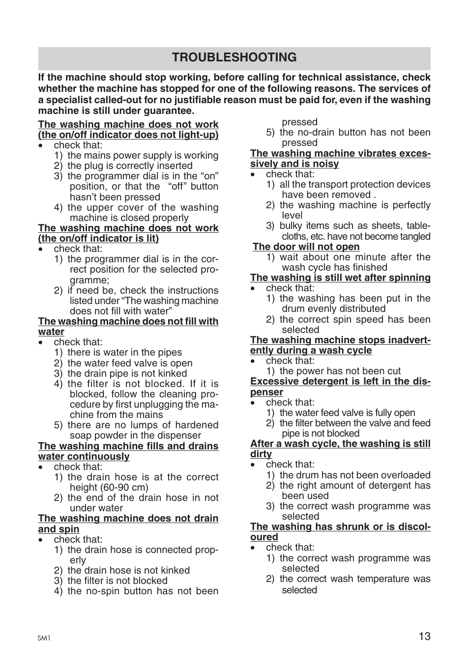 Troubleshooting | Ardo A1000X User Manual | Page 71 / 88