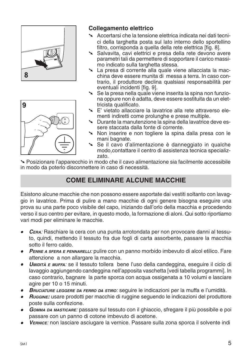 Come eliminare alcune macchie | Ardo A1000X User Manual | Page 77 / 88