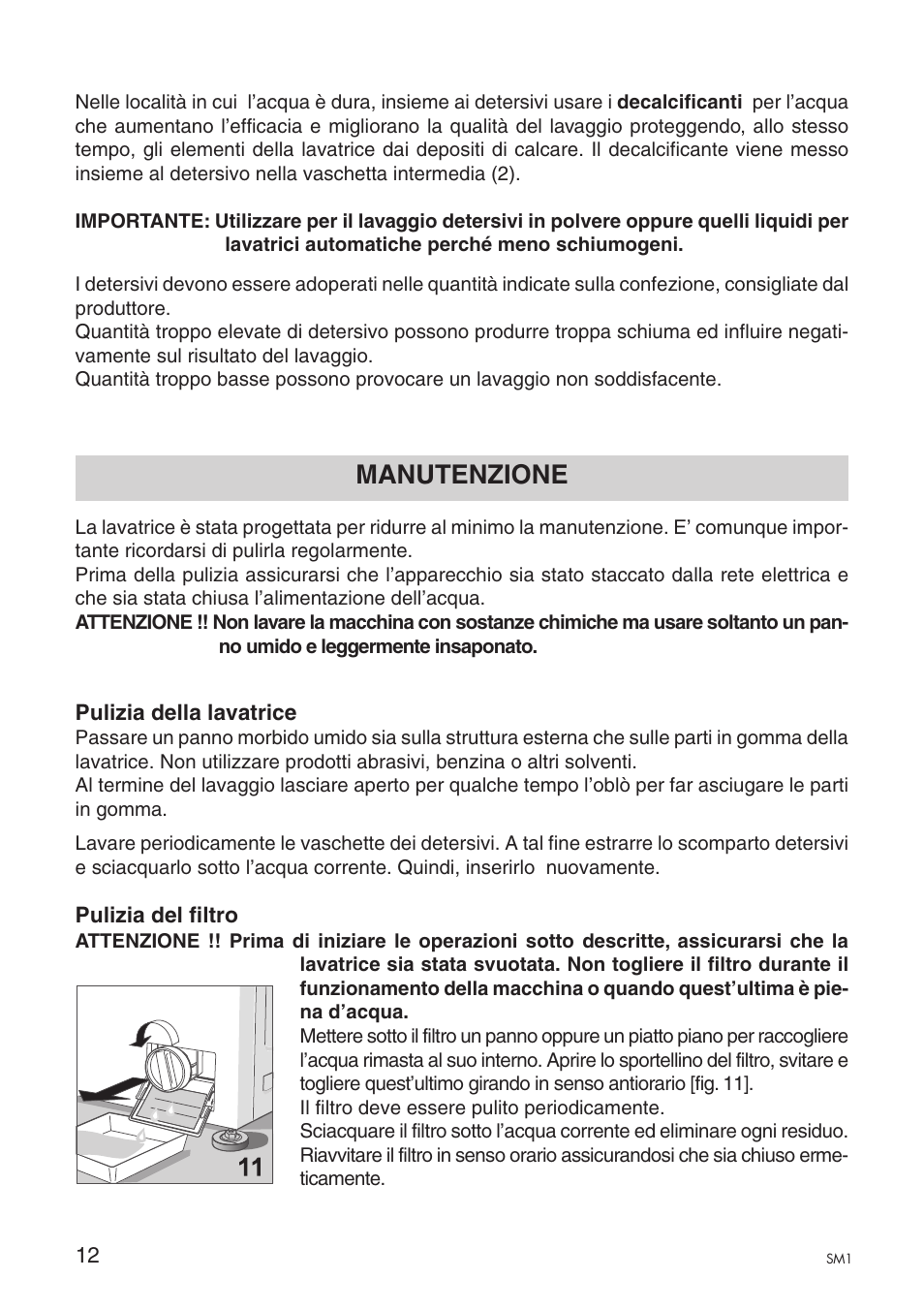 Manutenzione | Ardo A1000X User Manual | Page 84 / 88