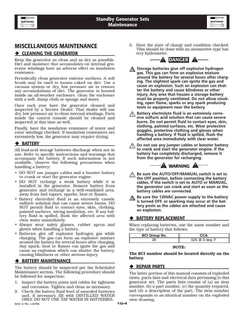 Miscellaneous maintenance | Siemens SG020 User Manual | Page 19 / 64