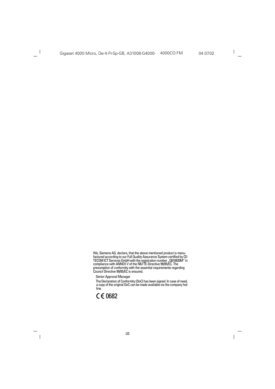 Siemens 4000i User Manual | Page 31 / 32