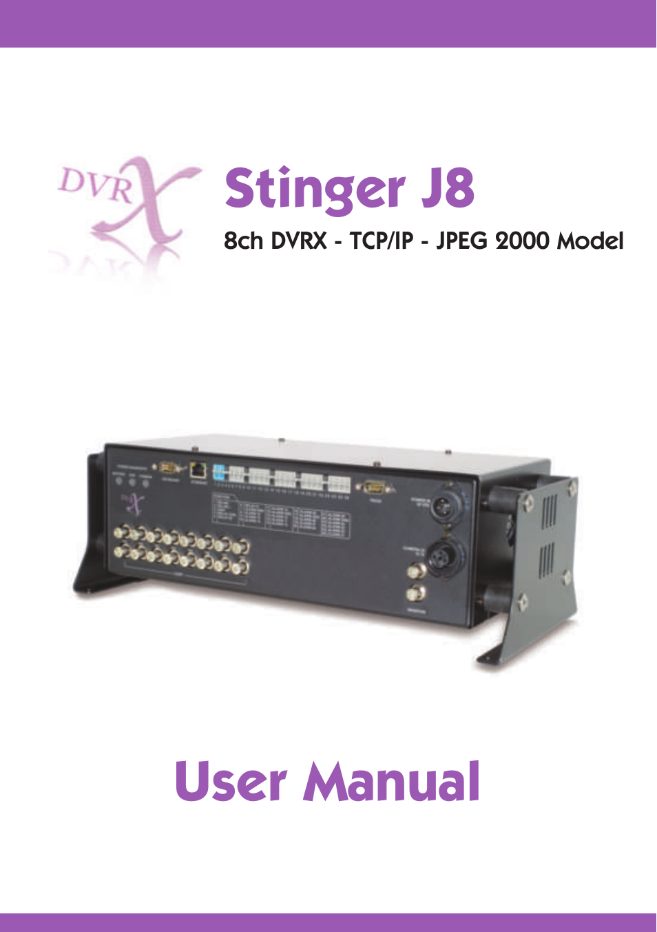 Stinger JPEG 2000 User Manual | 46 pages