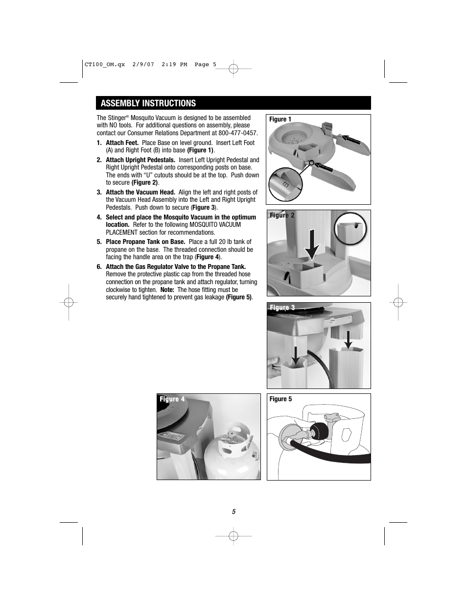Assembly instructions | Stinger CT100 User Manual | Page 5 / 13