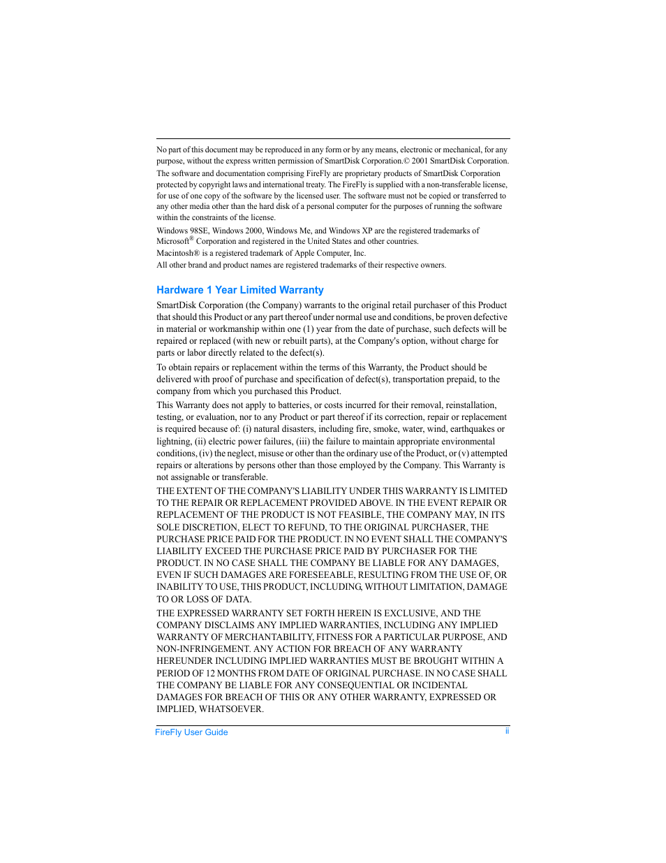 SmartDisk Rover none User Manual | Page 2 / 25