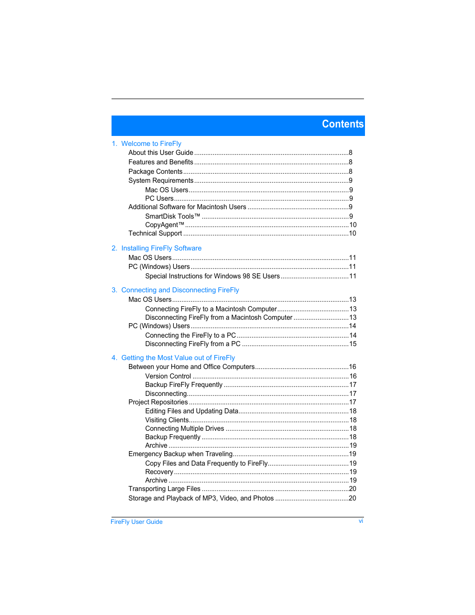 SmartDisk Rover none User Manual | Page 6 / 25