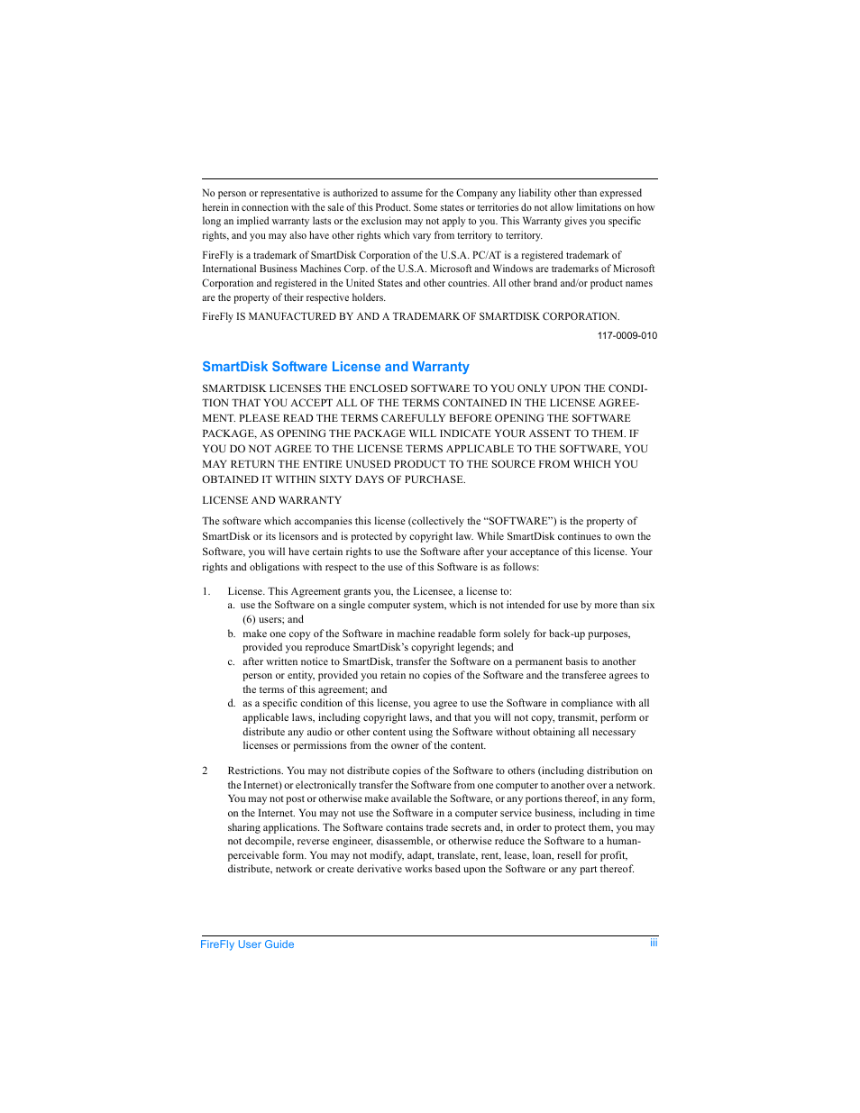 SmartDisk FireFly USBFF05P User Manual | Page 3 / 23