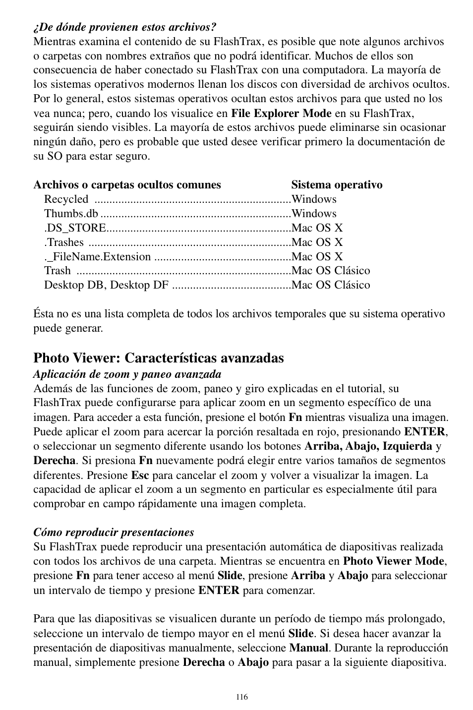 Photo viewer: características avanzadas | SmartDisk MP3 User Manual | Page 119 / 156