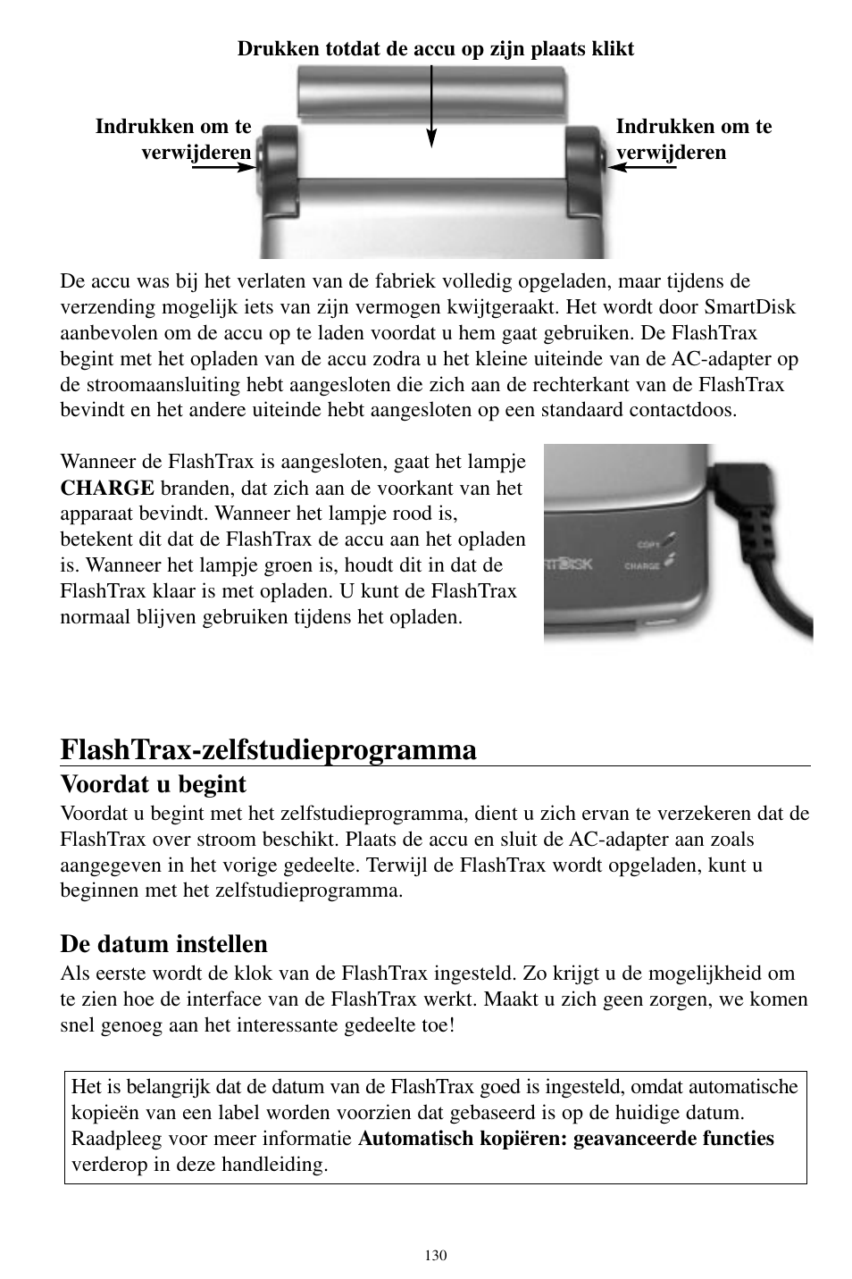 Flashtrax-zelfstudieprogramma | SmartDisk MP3 User Manual | Page 133 / 156