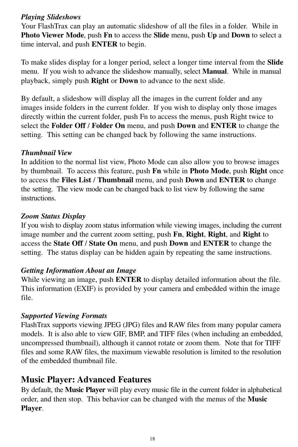 Music player: advanced features | SmartDisk MP3 User Manual | Page 21 / 156