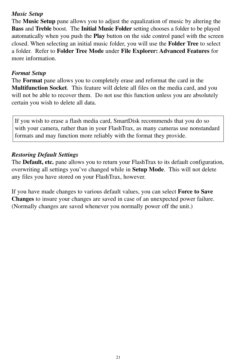 SmartDisk MP3 User Manual | Page 24 / 156