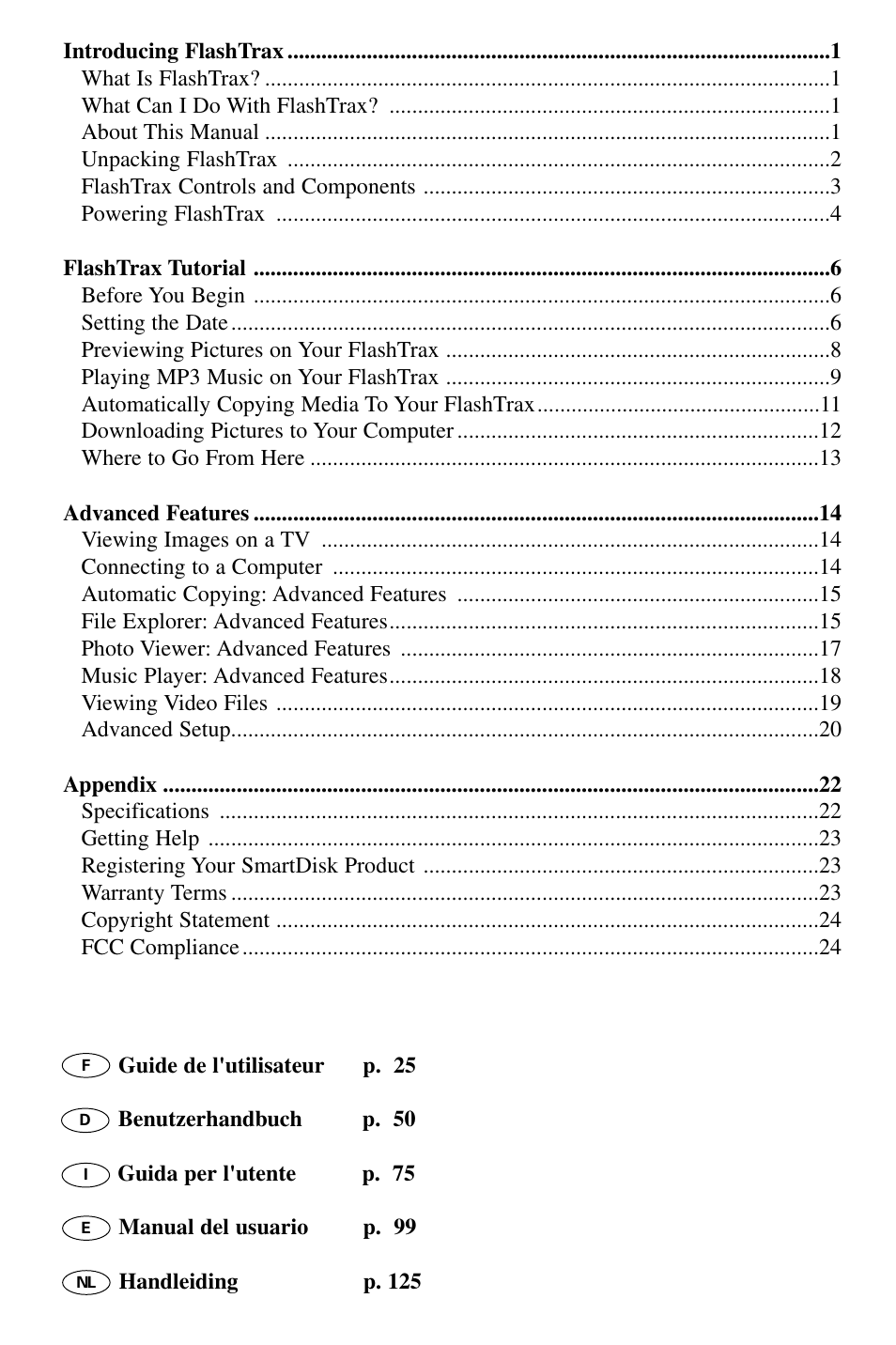 SmartDisk MP3 User Manual | Page 3 / 156