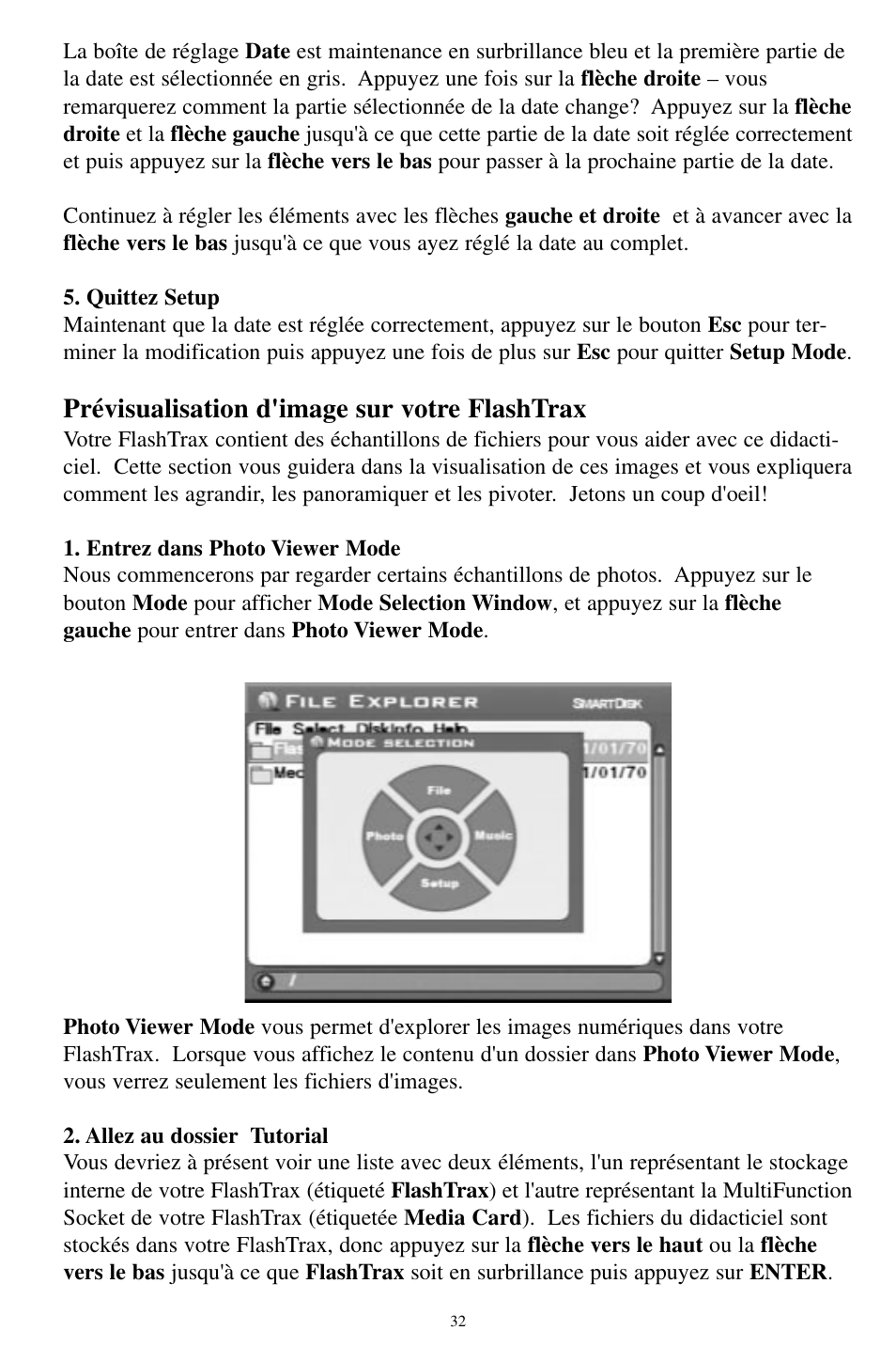Prévisualisation d'image sur votre flashtrax | SmartDisk MP3 User Manual | Page 35 / 156