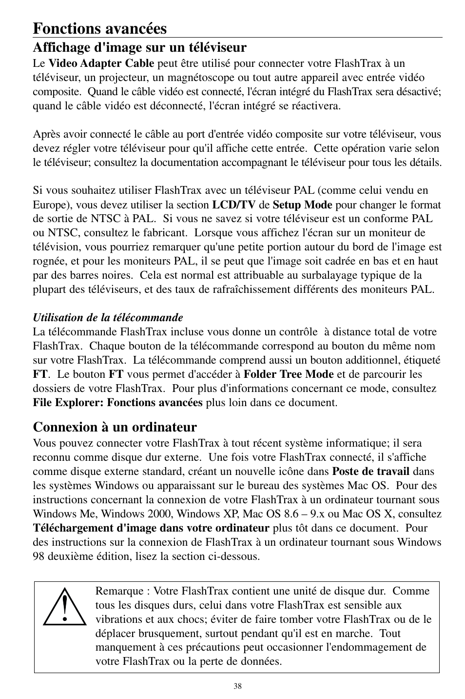 Fonctions avancées | SmartDisk MP3 User Manual | Page 41 / 156