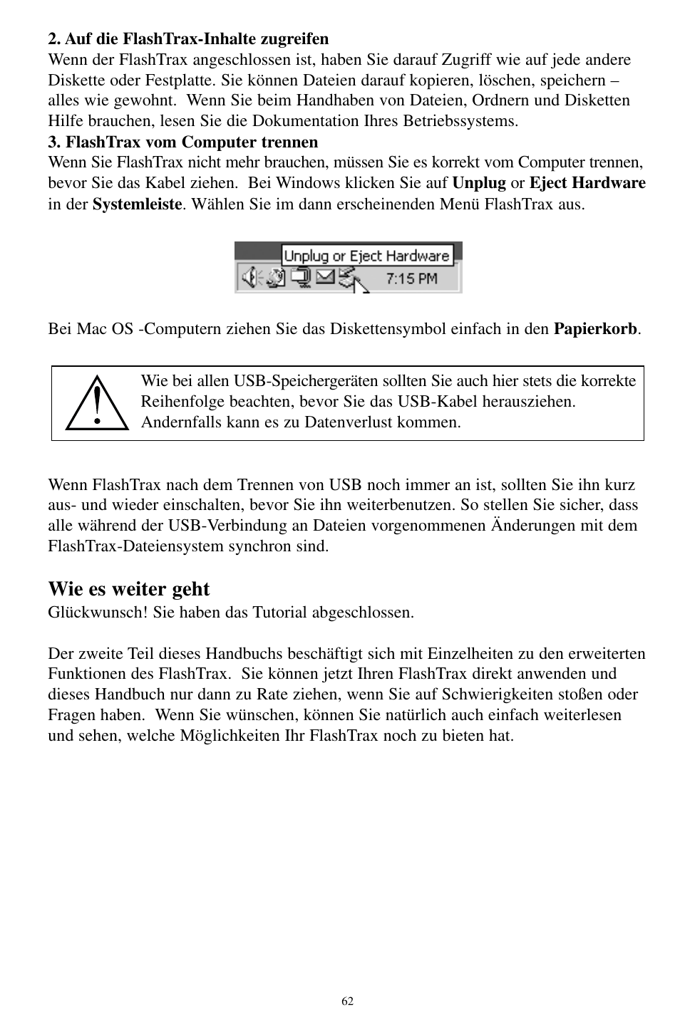 Wie es weiter geht | SmartDisk MP3 User Manual | Page 65 / 156