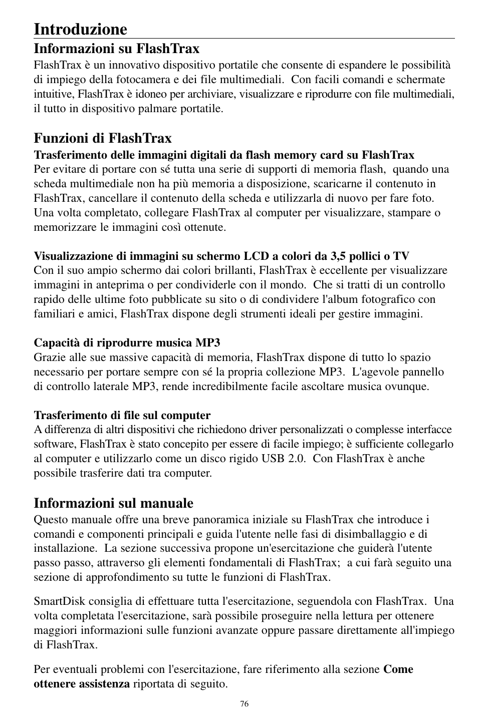 Introduzione | SmartDisk MP3 User Manual | Page 79 / 156