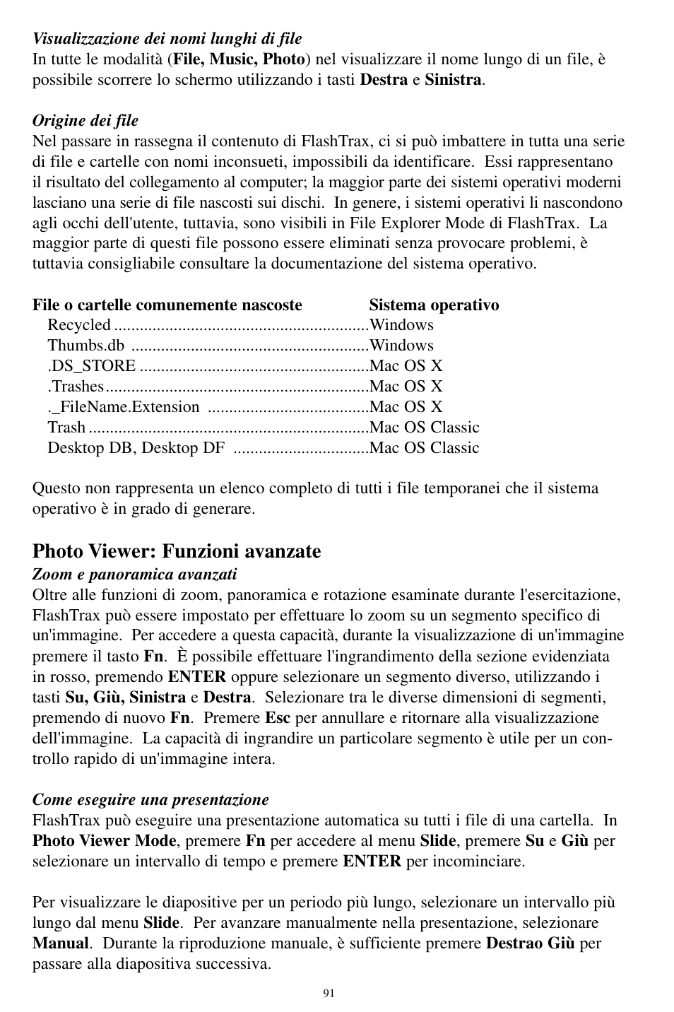 Photo viewer: funzioni avanzate | SmartDisk MP3 User Manual | Page 94 / 156