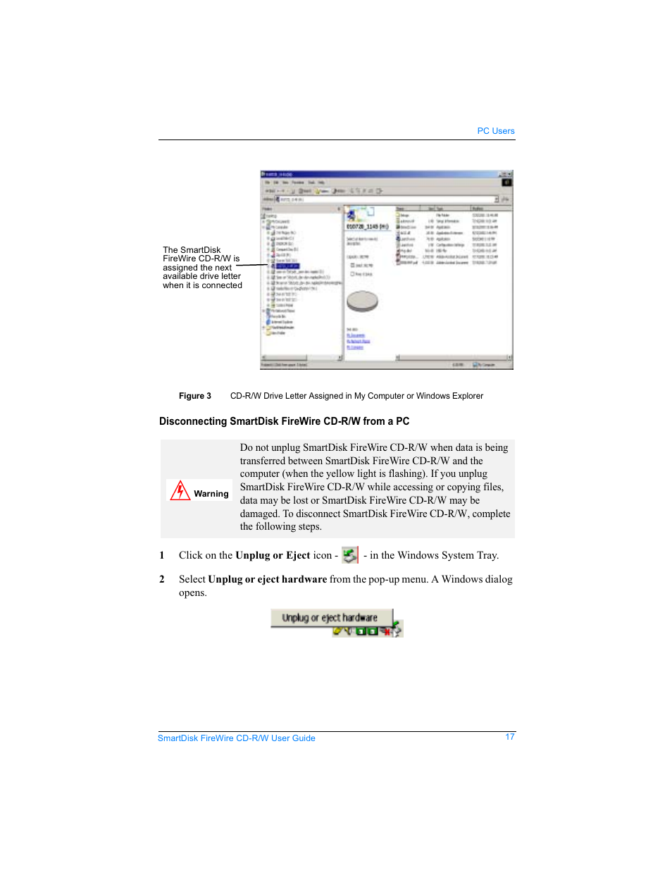 SmartDisk Firewire CD-R/W User Manual | Page 17 / 29