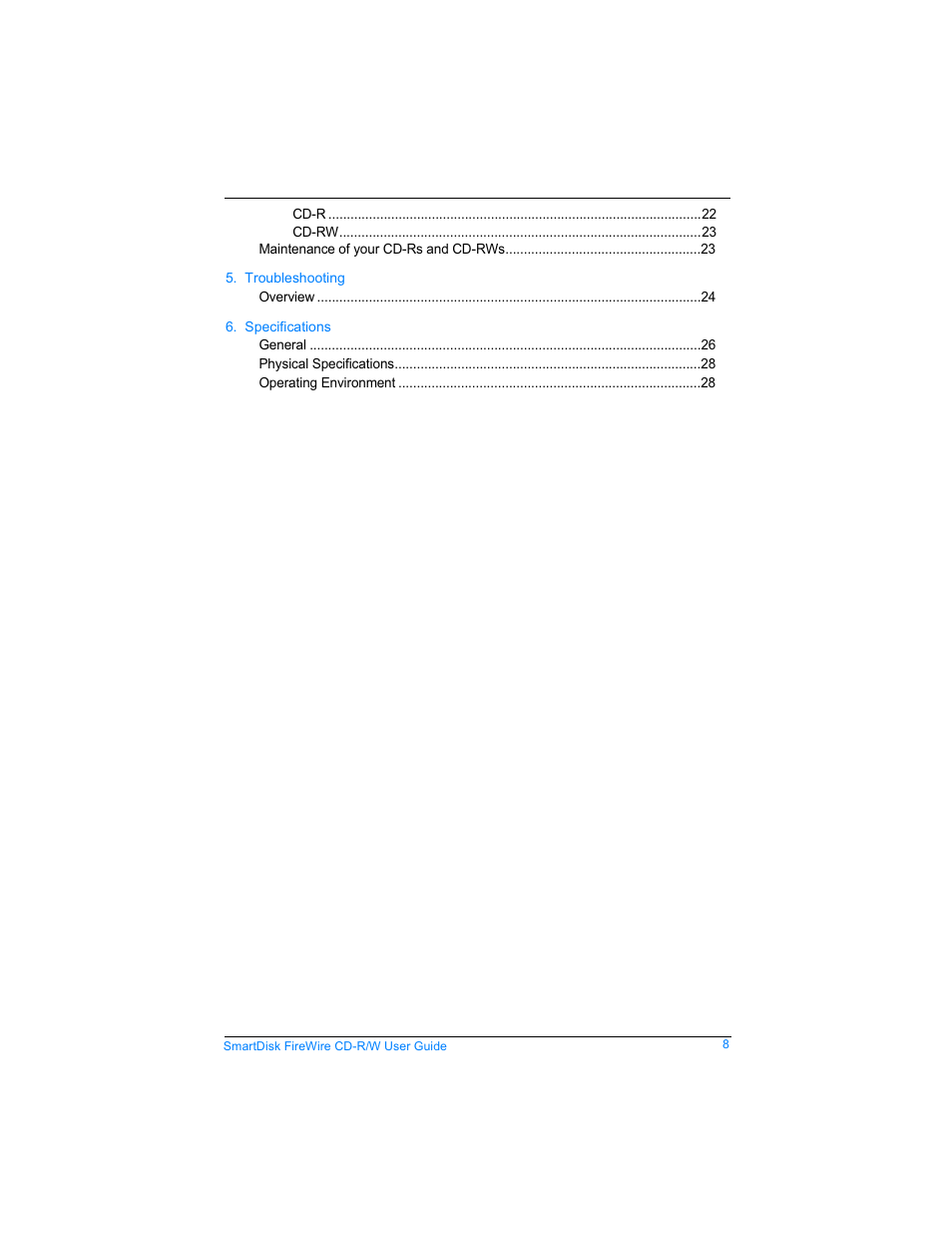 SmartDisk Firewire CD-R/W User Manual | Page 8 / 29
