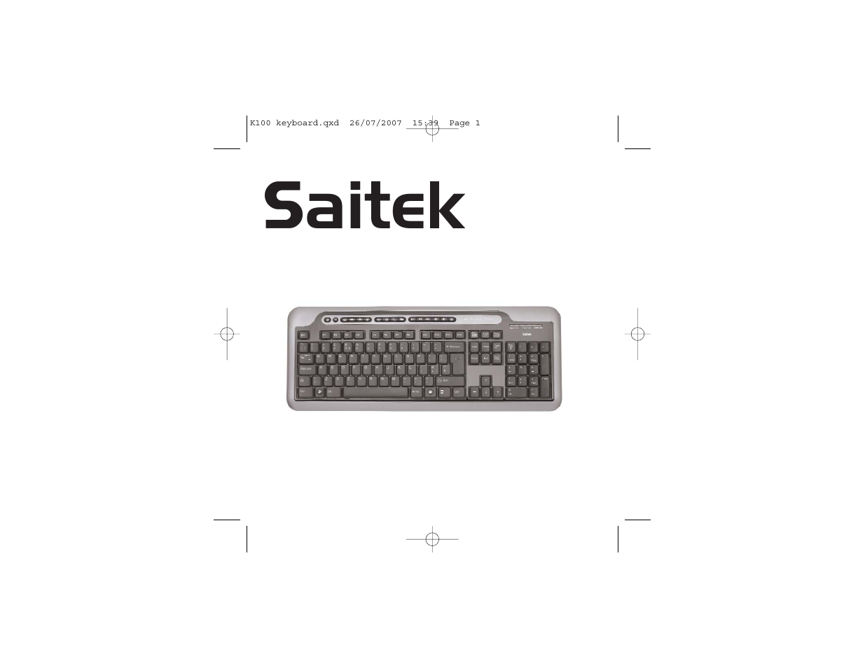 Saitek USB HUB KEYBOARD K100 User Manual | 13 pages